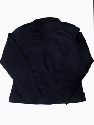 Biker Jacket Black Cotton