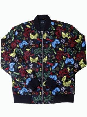 Gamers Print Bomber Jacket