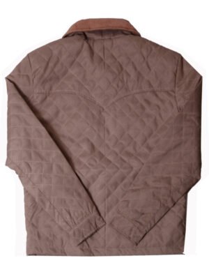 Brown Quilted Jacket John Dutton