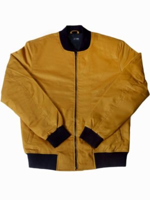 Mustard Cotton Bomber Jacket