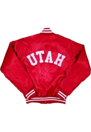 80’s Utah Utes Red Satin Jacket