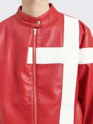 Faux Cross Biker Jacket 2023