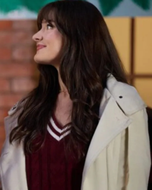 Lucy A ’90s Christmas 2024 Eva Bourne White Wool Jacket